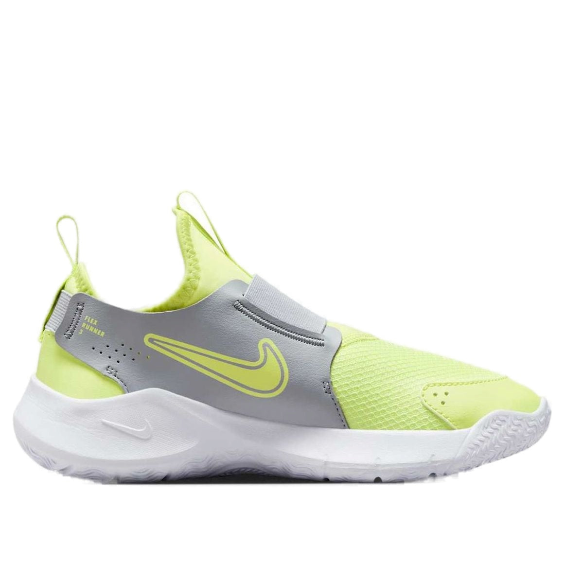 (GS) Nike Flex Runner 3 'Summit White White Light Lemon Twist' FN1294-105
