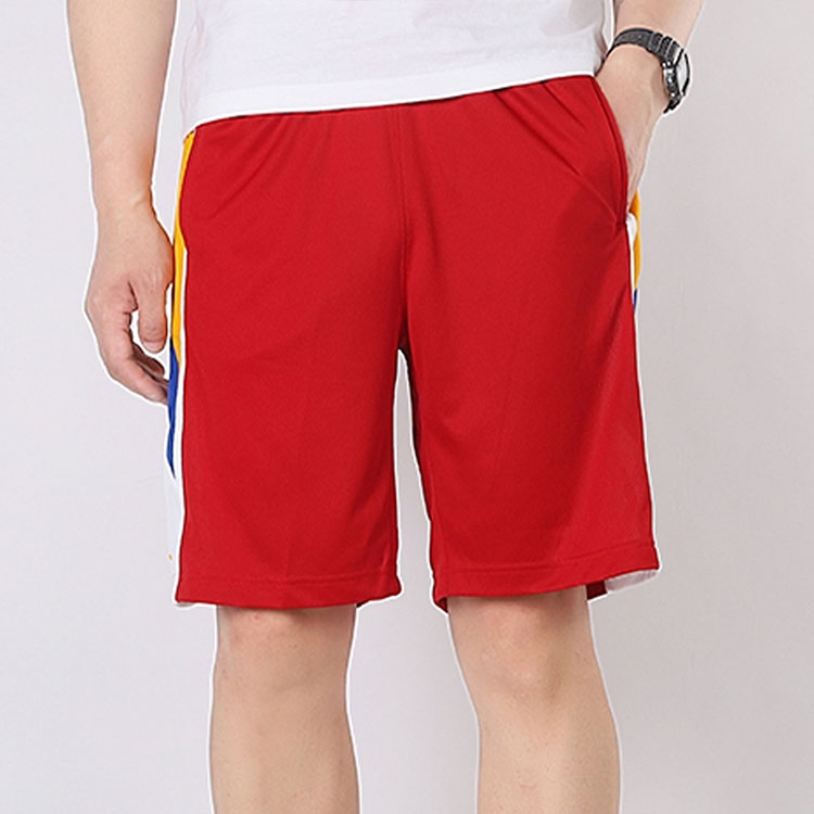 Men's adidas Loose Sports Breathable Red Shorts GI9423