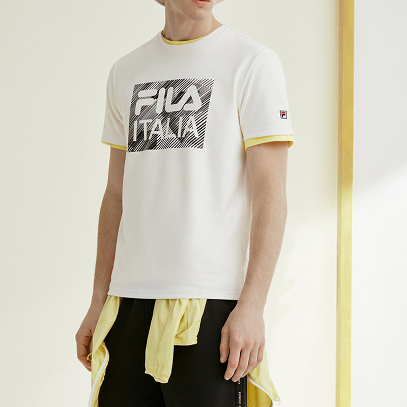 FILA LOGO Minimalistic Short Sleeve White F11M028132F-WT