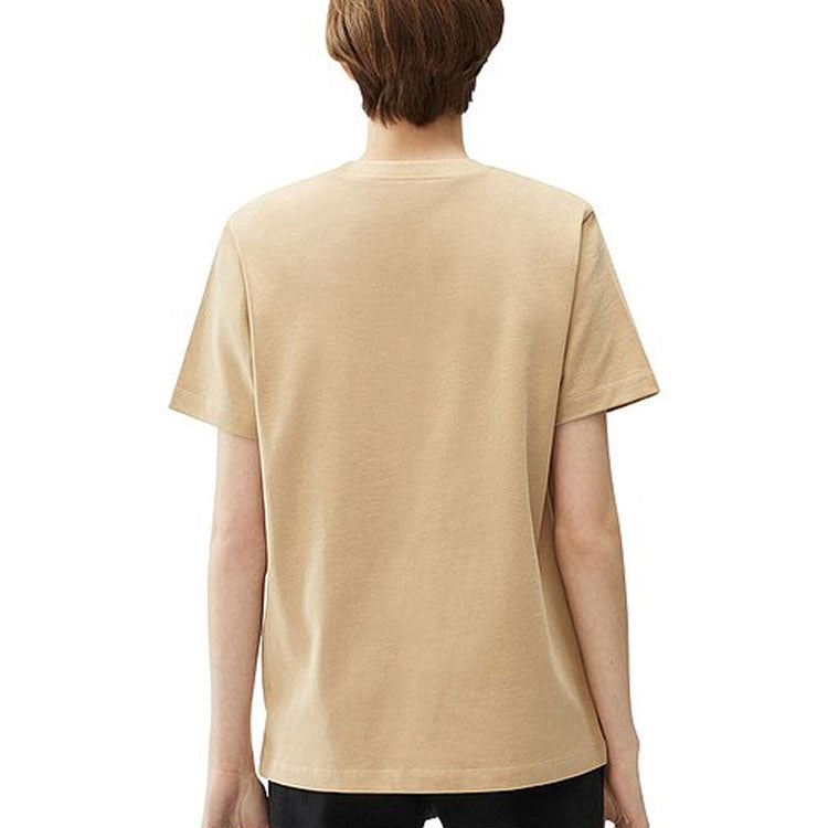 KENZO SS21 Tiger Head Cartoon Printing Round Neck Short Sleeve Cream Yellow T-Shirt FB52TS8464YB-11