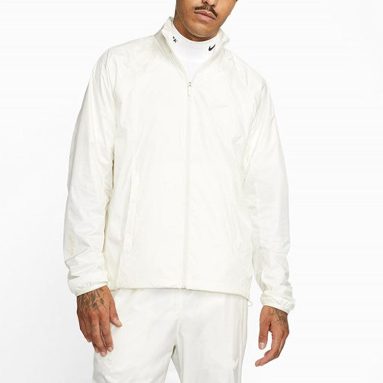 Nike x NOCTA Drake Solid Color Zipper Stand Collar Jacket 'White' DM7295-133