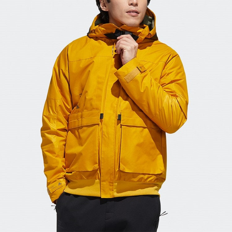 adidas Th Jkt Func Full Zipper Leisure Sport Jacket Men's Gold GM4402