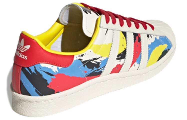 adidas originals Superstar80s AC 'White Yellow Red' FY0727