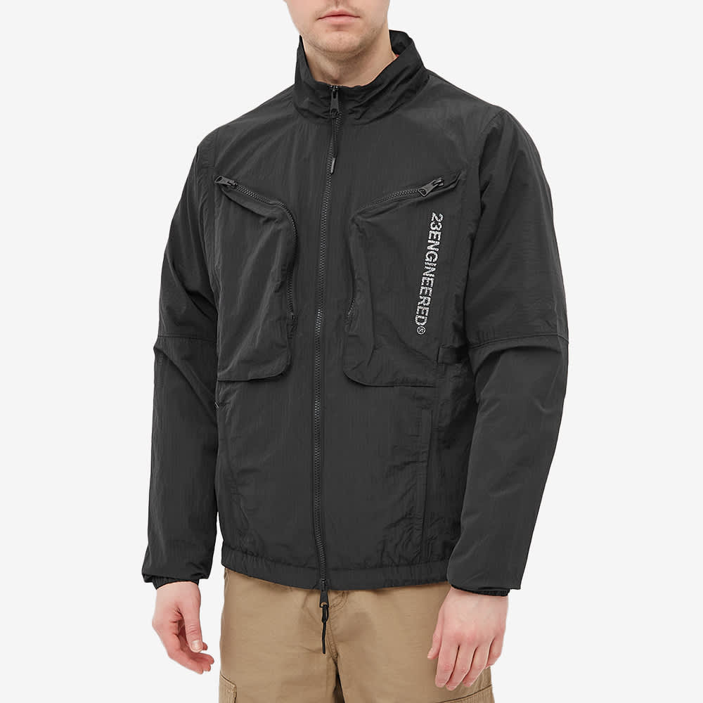 Air Jordan Solid Color Alphabet Stand Collar Jacket Men's Black DJ0255-010