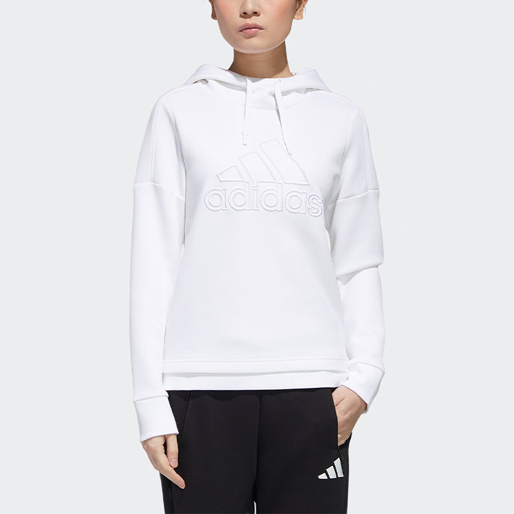 (WMNS) adidas MUST HAVE Hooded Sweatshirt 'White' GM1413