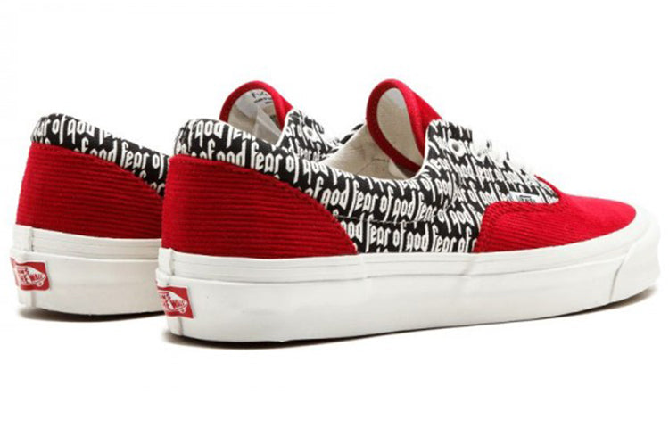 Fear Of God x Vans Era 95 Skate Shoes Unisex Red/Black VN0A3MQ5PZO