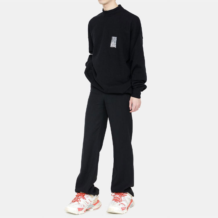 Balenciaga Barcode Crewneck Sweater 'Black' 652981TKVE61070