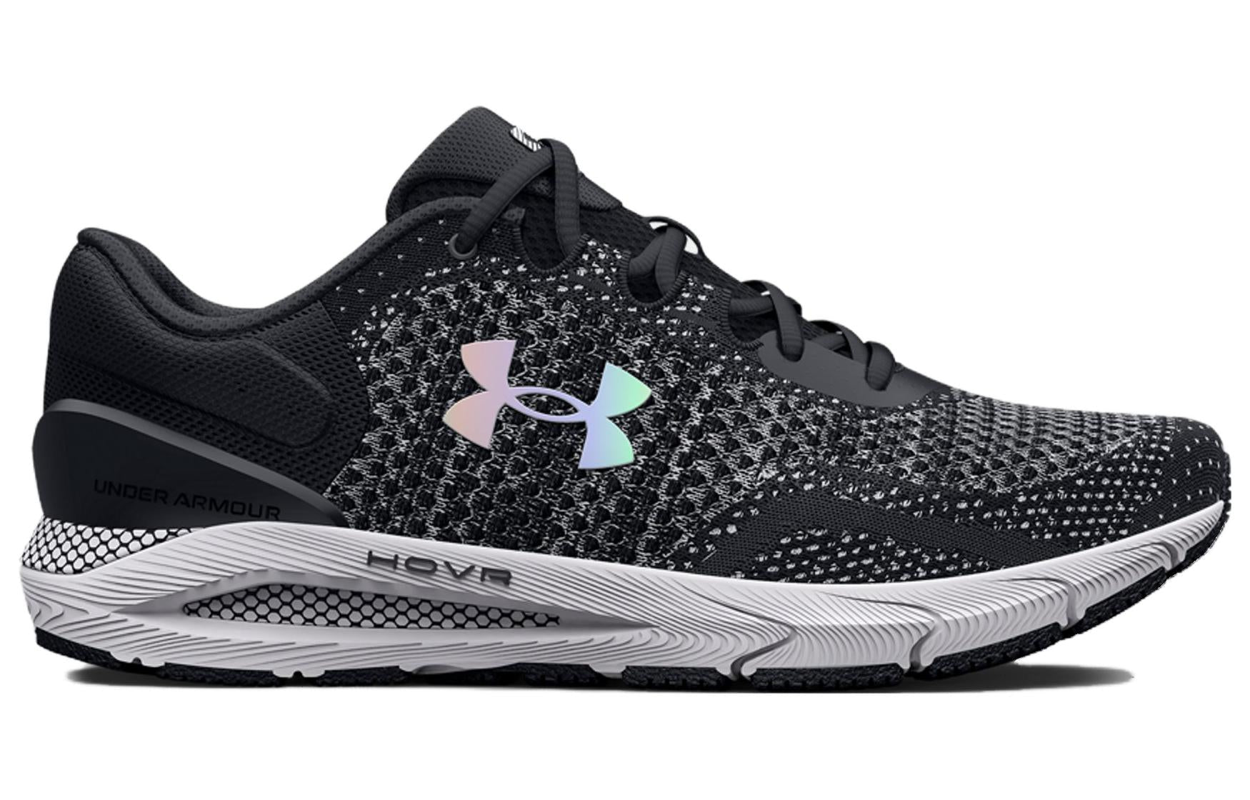 (WMNS) Under Armour HOVR Intake 6 'Black White Iridescent' 3026141-001