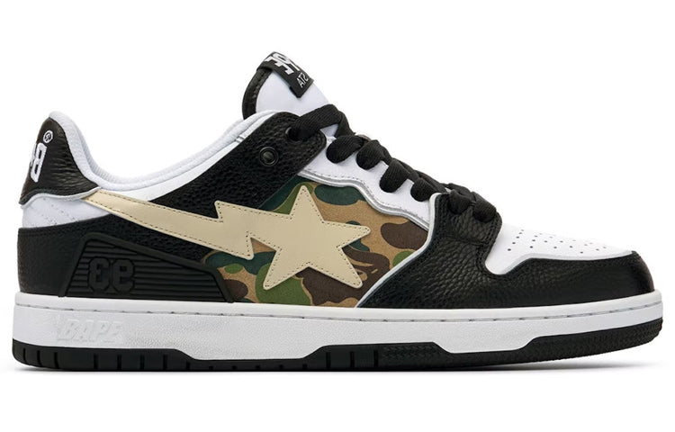 A BATHING APE Sk8 Sta 'Black Camo Beige' 1I70-291-005-BLACK