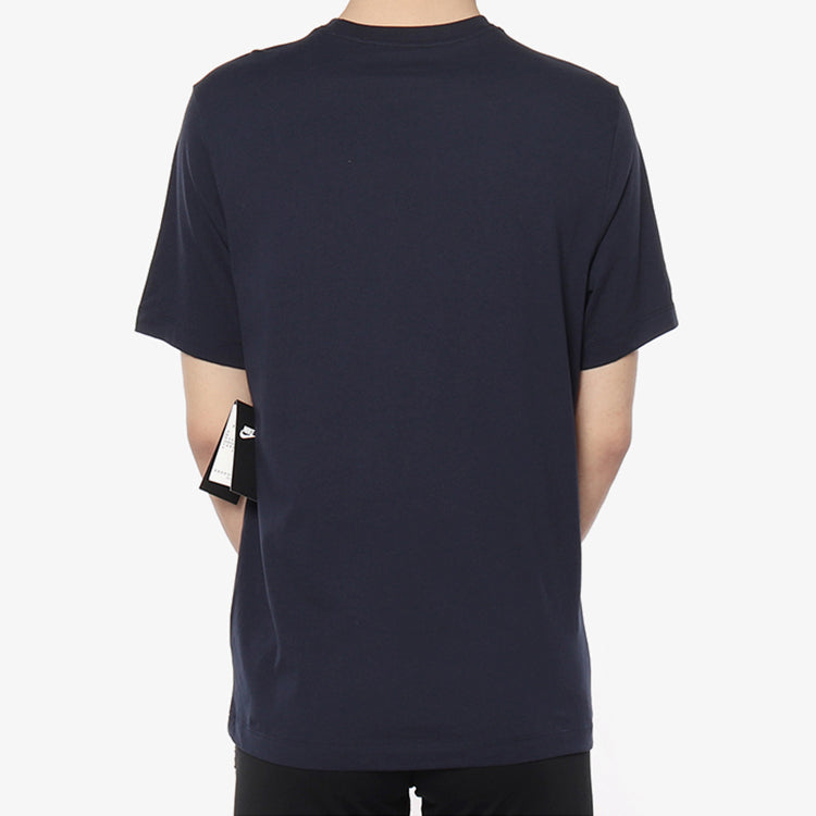 Nike Sportswear JDI Slogan Printing Round Neck Short Sleeve Navy Blue Dark blue AV9987-451