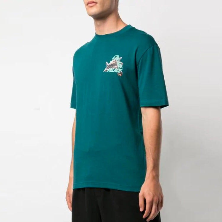 PALACE Octo T-Shirt Back Printing Pattern Short Sleeve Unisex Forest Green P15TS160