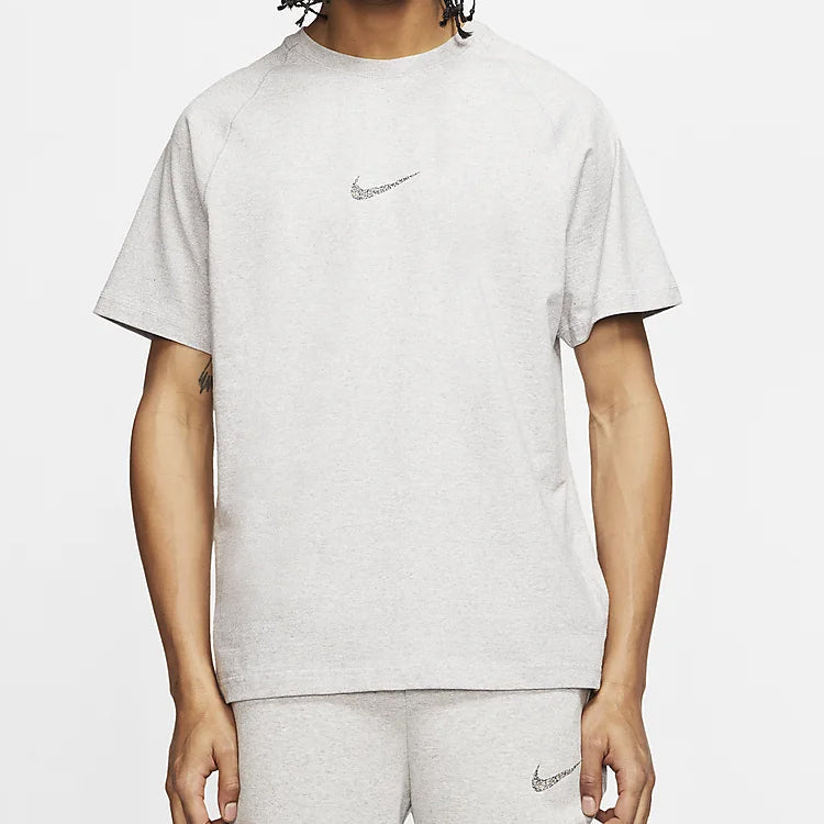 Nike Sportswear Casual Training Round Neck Short Sleeve Gray CK2979-902