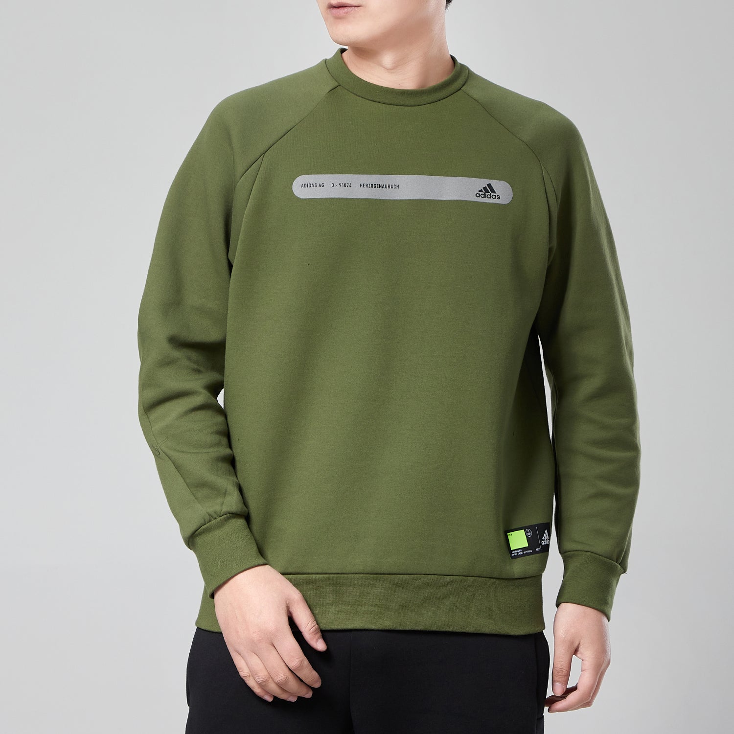adidas Th Swt Dk Ref Casual Sports Round Neck Pullover Green GP0997