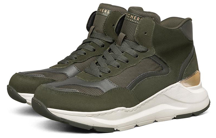 (WMNS) Skechers Rovina High-Top Green 155250-OLV