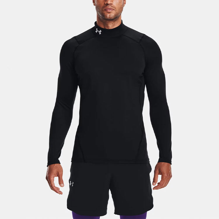 Under Armour ColdGear Fitted Mock Long Sleeve T-shirt 'Black' 1366066-001