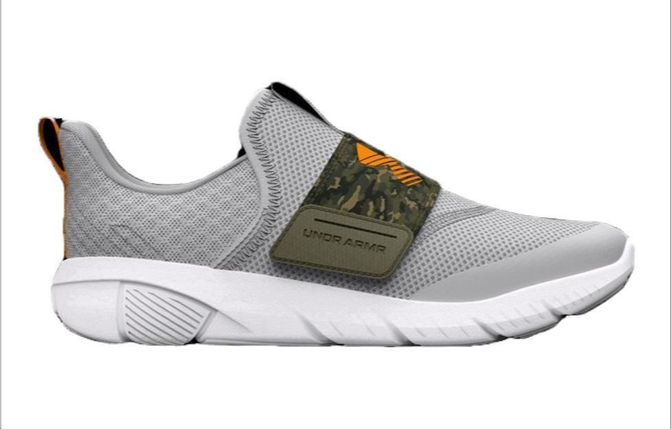 (GS) Under Armour Flash Printed Shoes 'Mod Grey Camo' 3027171-100