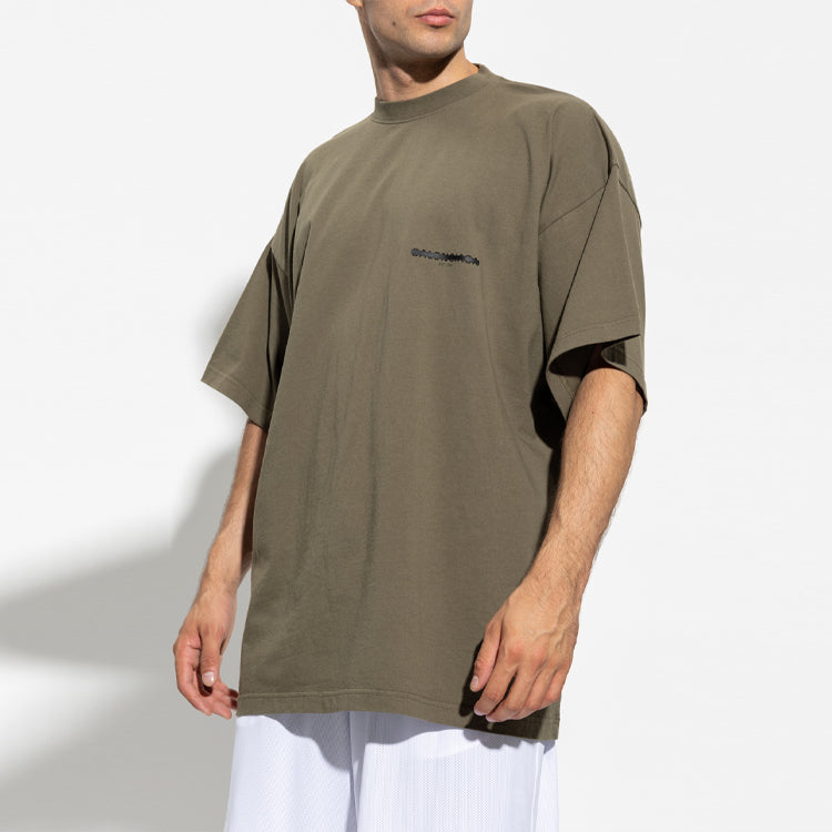 Balenciaga Strike 1917 Oversized T-shirt 'Khaki' 694576TMVJ62930
