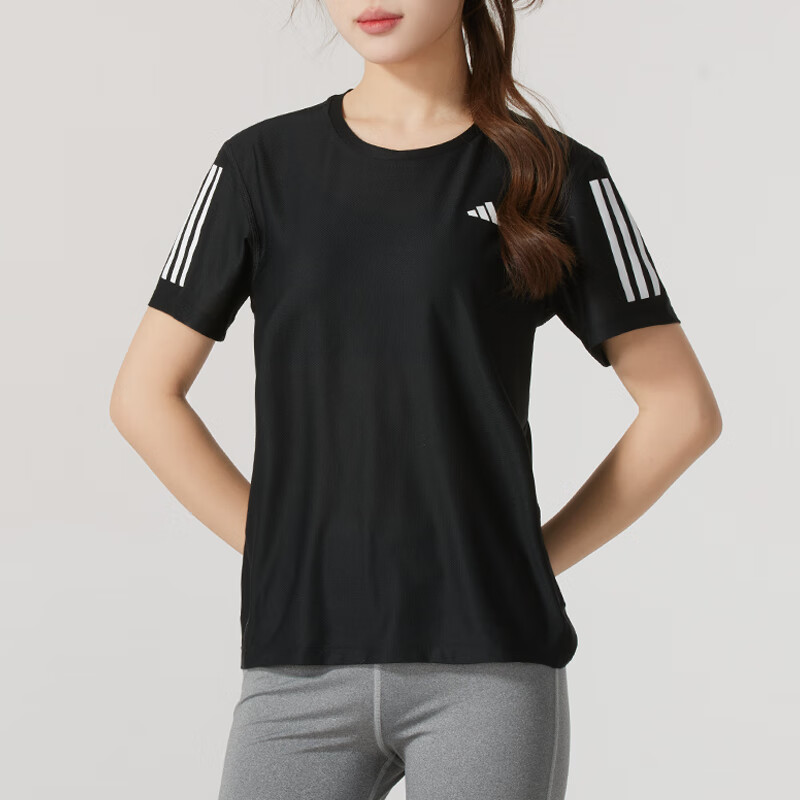(WMNS) adidas OTR B T-Shirt Asia Sizing 'Black' JY8581