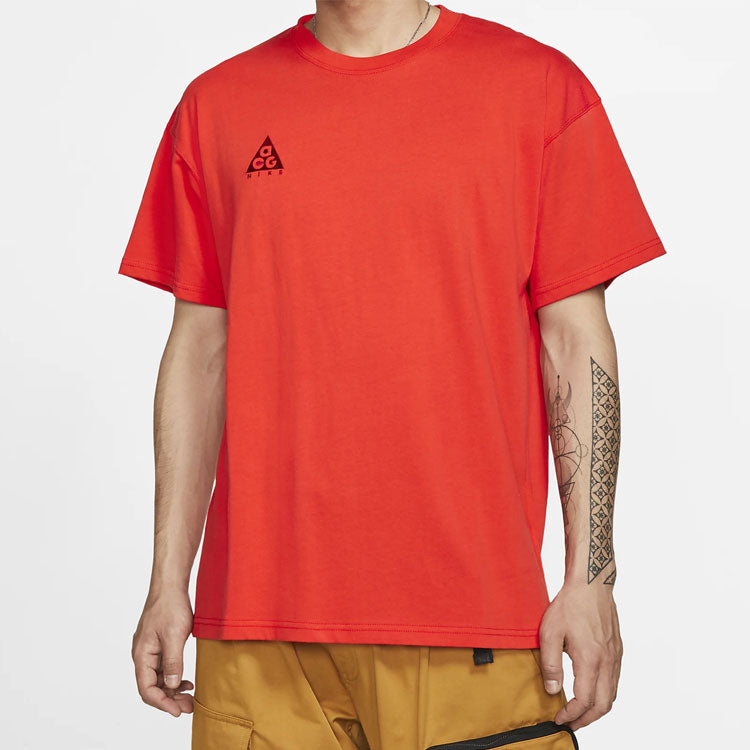 Nike ACG Small Logo Casual Short Sleeve Red BQ7343-634
