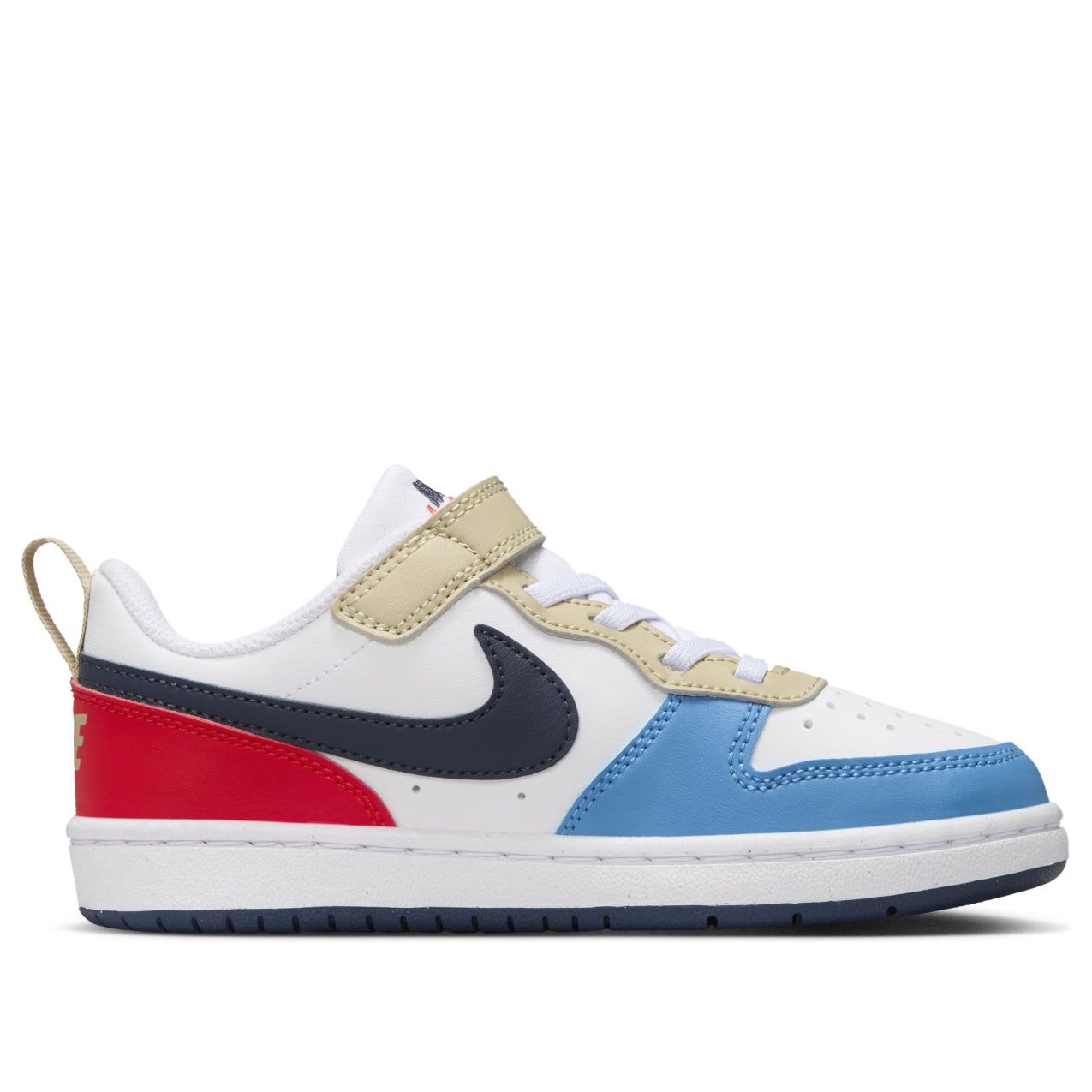 (PS) Nike Court Borough Low Recraft 'White Thunder Blue Light Crimson' DV5457-124