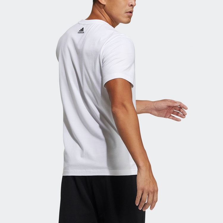 adidas Fi Tee Sub Bos 3D Logo Printing Round Neck Short Sleeve White GP0981