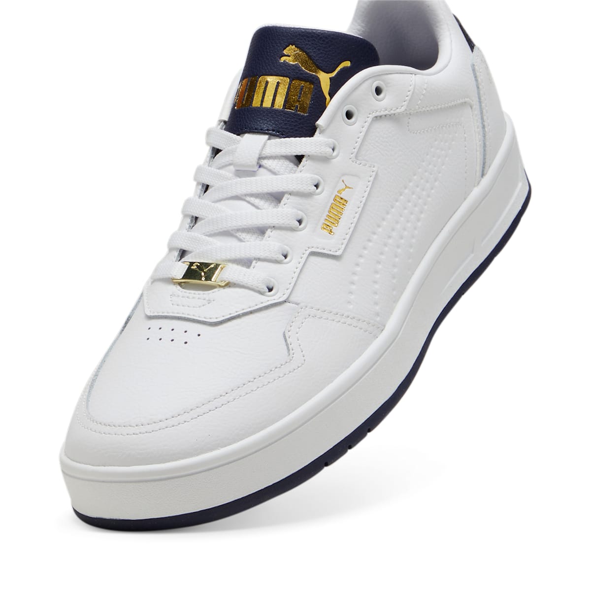 PUMA Court Classic Lux 'White Navy Gold' 395019-04