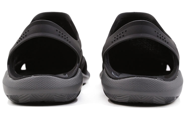 Crocs Swiftwater Wave Sandal Flats 'Black Grey' 205701-0DD