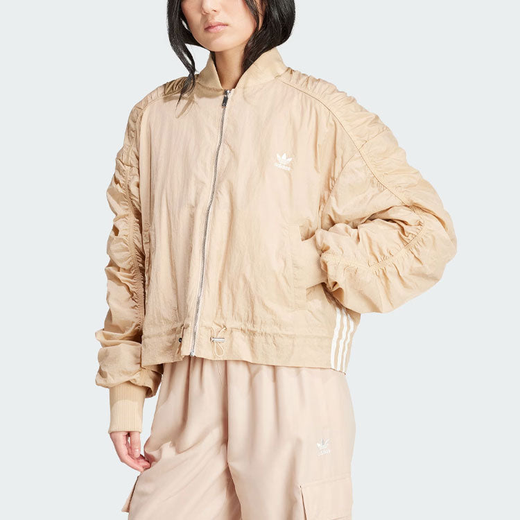 (WMNS) adidas Originals Lightweight Bomber Jacket Asia Sizing 'Beige' IY3422