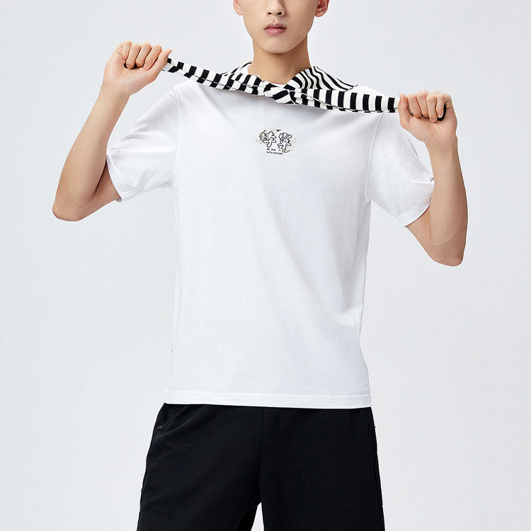 Li-Ning Small Graphic T-shirt 'White' AHSR517-1