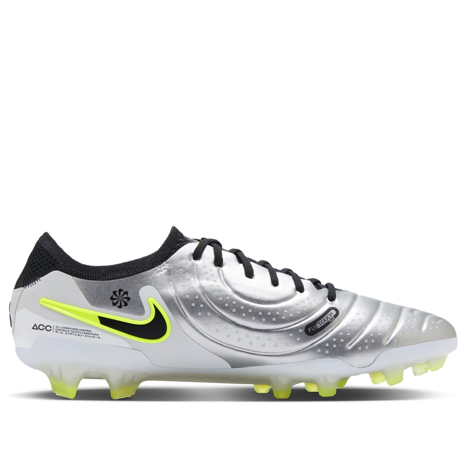 Nike Tiempo Legend 10 Elite FG 'Mad Voltage Pack Silver Black' DV4328-001