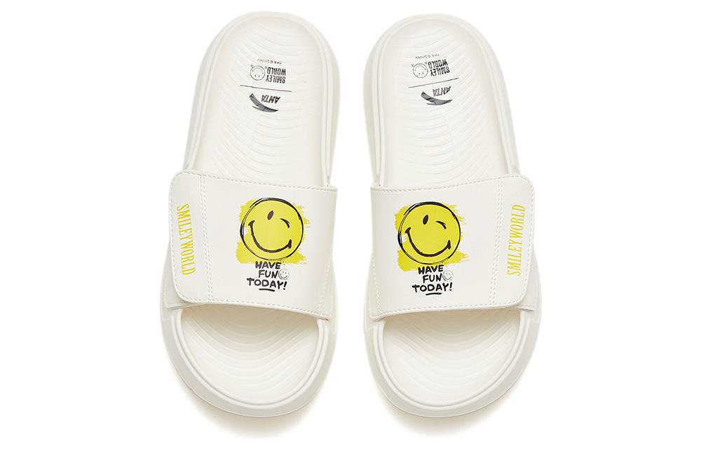 (WMNS) ANTA Slides 'White with Smiley Face' 122338515-1