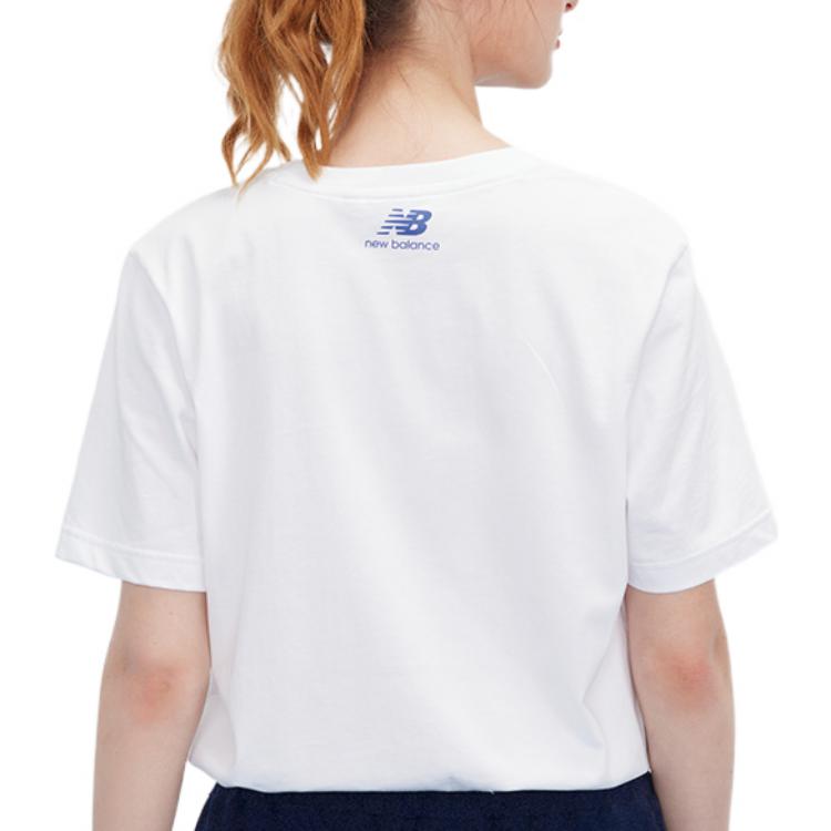 New Balance Logo Tee Asia Sizing 'White Black' 5EC26013-WT