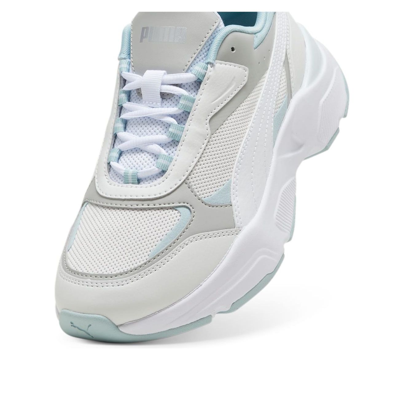 (WMNS) PUMA Cassia 'Grey White Turquoise' 384647-20