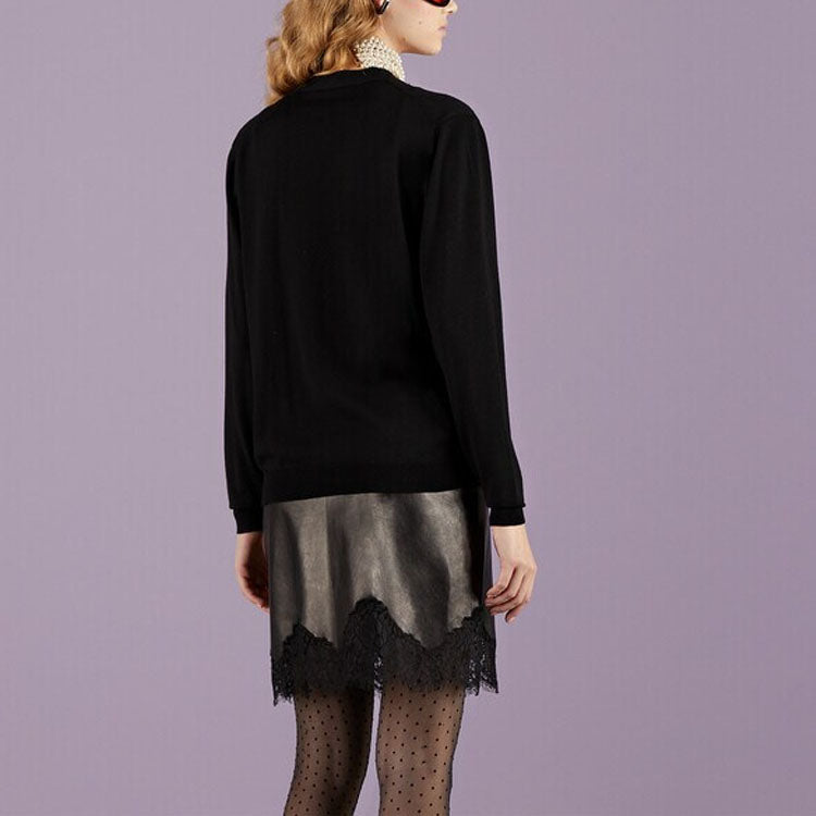 (WMNS) Gucci Extra Fine Wool Cardigan 'Black' 731059-XKCZ3-1043