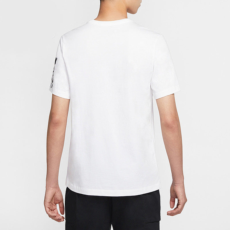 Men's Nike Casual Sports Round Neck Loose Short Sleeve White T-Shirt DM6962-100