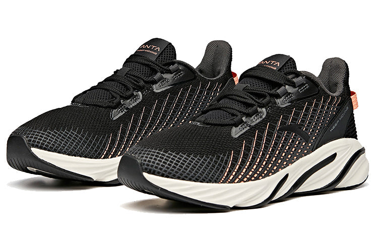 (WMNS) ANTA Running Series Low 'Black Red White' 12945555-2