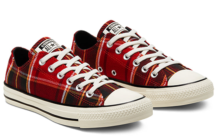 (WMNS) Converse Chuck Taylor All Star Red Plaid Sneakers 'Red Black' 568926C
