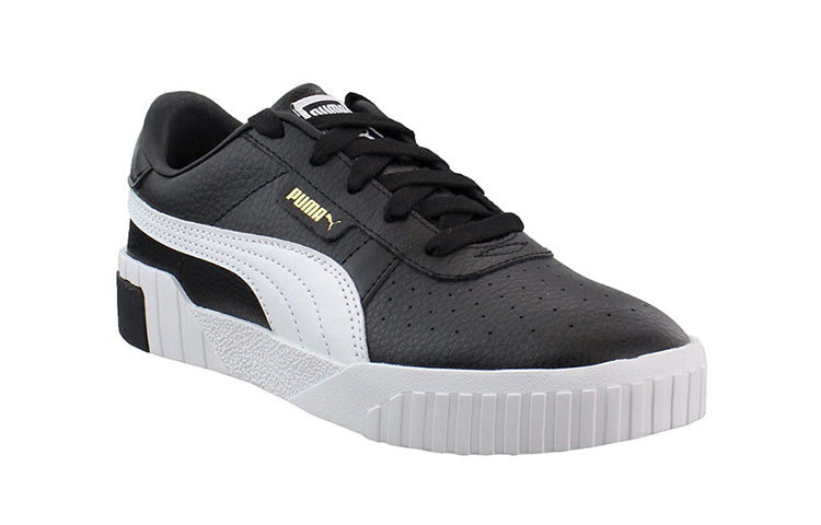 (PS) PUMA Cali Lace Up Low Top Shoes Black/White 369698-02