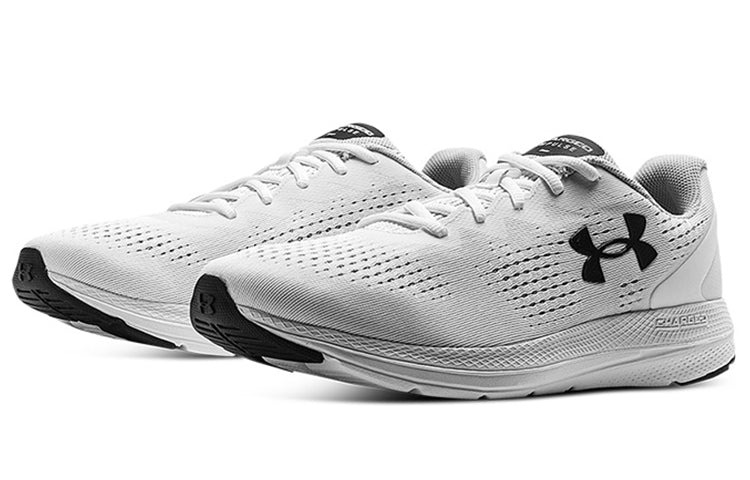(WMNS) Under Armour Charged 'White Black' 3024141-104