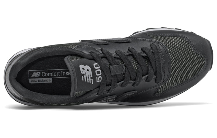 (WMNS) New Balance 500 Classic 'Black White' GW500MO1
