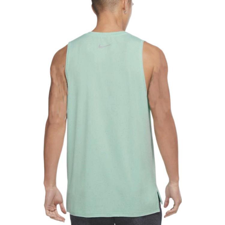 Nike Solid Color Round Neck Pullover Sleeveless Vest Men's Green DN1523-379