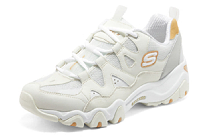 Skechers D'lites 2.0 'White Grey Yellow' 894128-OFWT