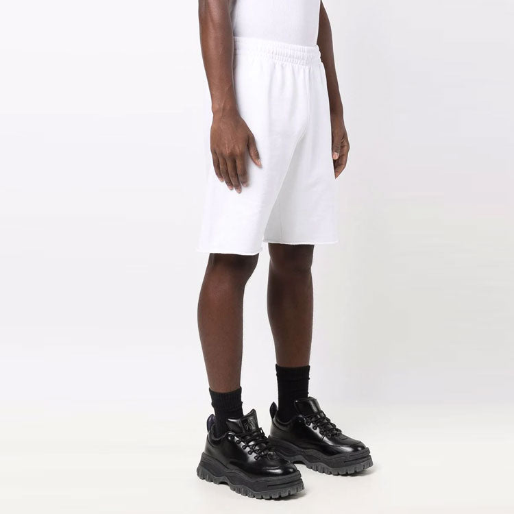 Off-White FW21 Pants Logo Printing Elastic Waistband Sports Shorts Version White OMCI006F21FLE0010110