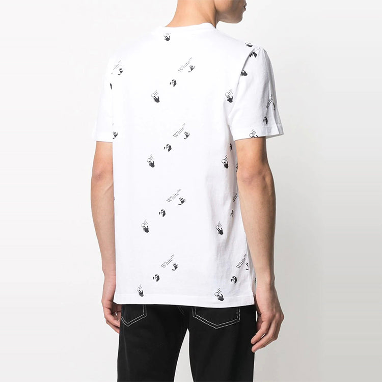 Off-White SS21 Logo Printing Short Sleeve White OMAA027R21JER0120110