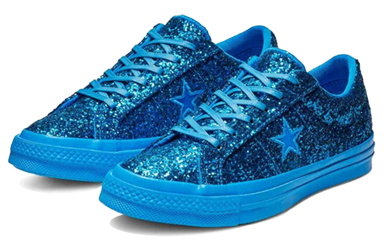 Converse One Star Shoes Blue 162619C