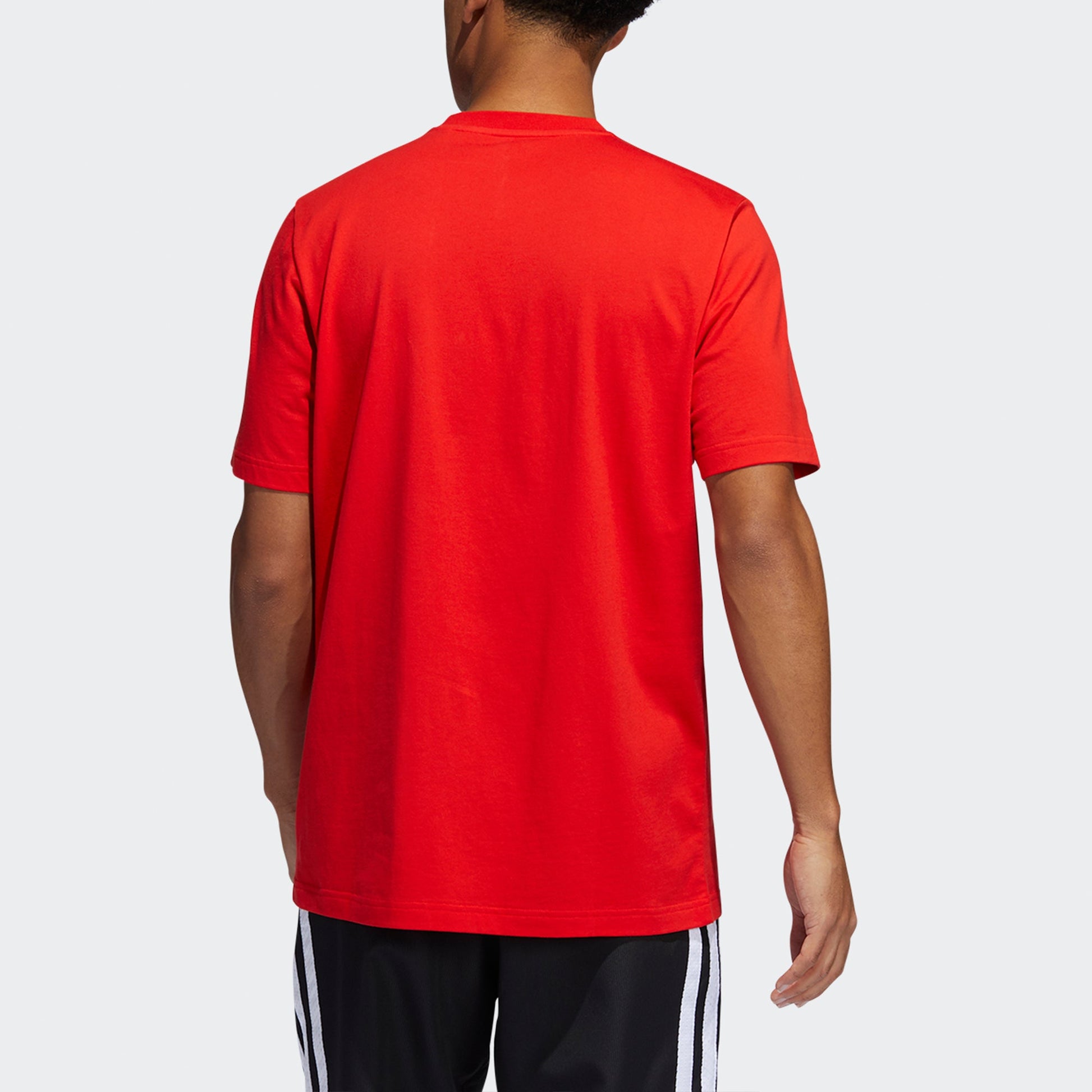 Men's adidas x LEGO Crossover Dame Ss Damian . Lillard Funny Blocks Printing Basketball Sports Short Sleeve Red T-Shirt HA7056