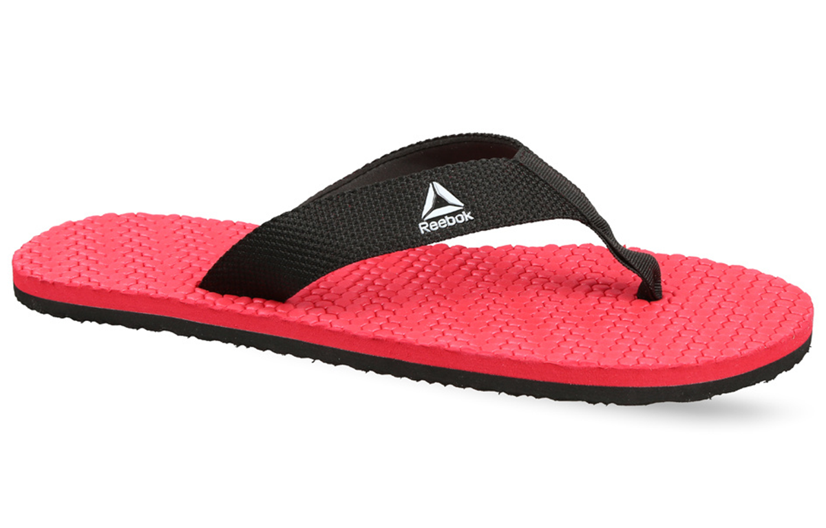 Reebok Swim Hexa Flip Red Black Slippers 'Red Black' DV7740