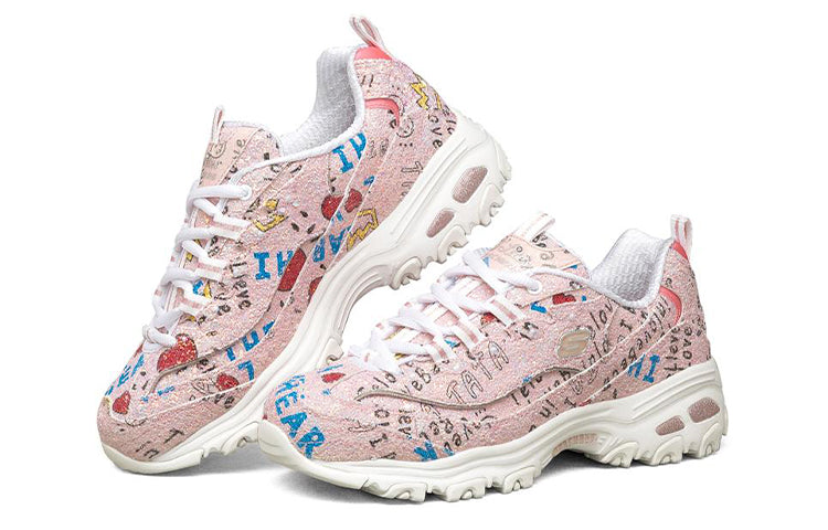 (WMNS) Skechers D'Lites 1.0 Low-Top Running Shoes Pink 149252-PKMT