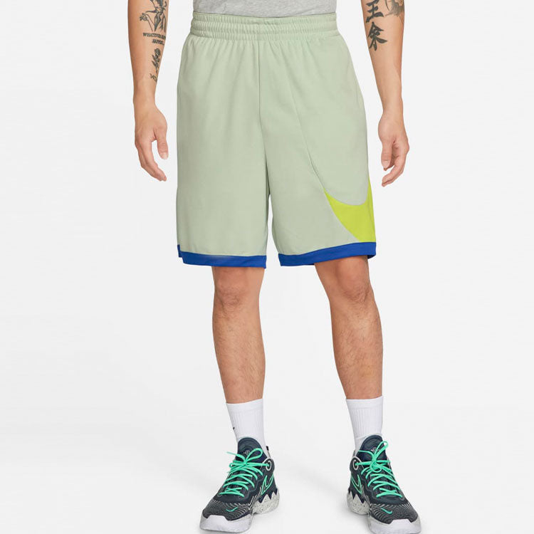 Nike Loose Fit Quick Dry Large Logo Breathable Basketball Shorts Green DH6764-017