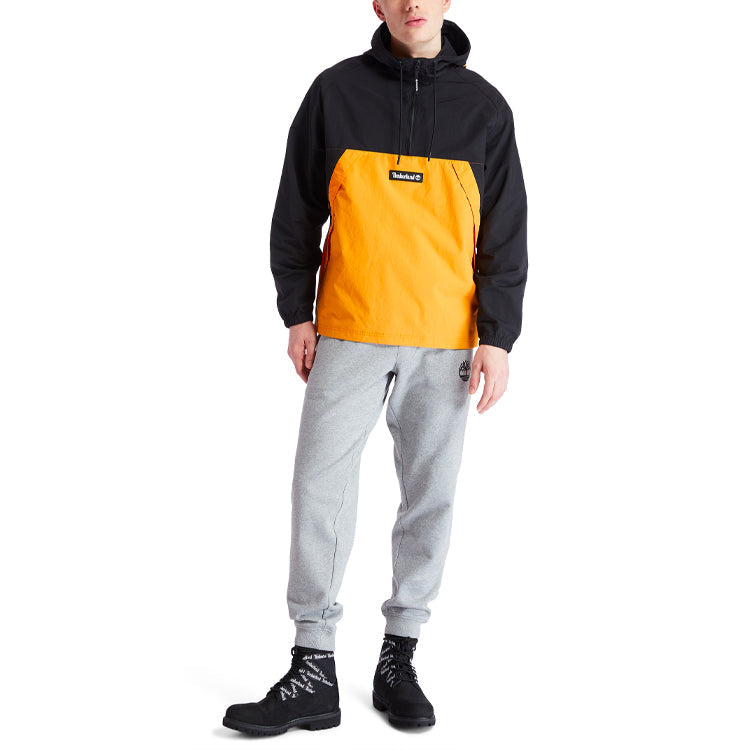 Timberland Pullover Windbreaker Jacket 'Black Cheddar' A2BUU-AU9